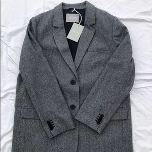 Everlane Grey Herringbone Oversized Blazer 14